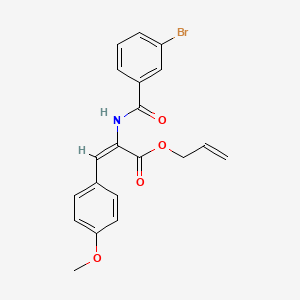 molecular formula C20H18BrNO4 B5365905 prop-2-enyl (E)-2-[(3-bromobenzoyl)amino]-3-(4-methoxyphenyl)prop-2-enoate 
