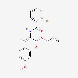 molecular formula C20H18BrNO4 B5365910 prop-2-enyl (E)-2-[(2-bromobenzoyl)amino]-3-(4-methoxyphenyl)prop-2-enoate 