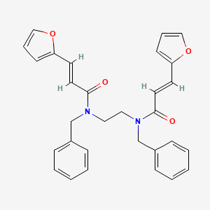 molecular formula C30H28N2O4 B5365963 N,N'-1,2-ethanediylbis[N-benzyl-3-(2-furyl)acrylamide] 