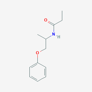 molecular formula C12H17NO2 B5366049 N-(1-phenoxypropan-2-yl)propanamide 