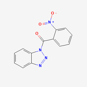 molecular formula C13H8N4O3 B5366081 1-(2-nitrobenzoyl)-1H-1,2,3-benzotriazole 