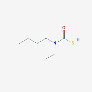 molecular formula C7H15NOS B053661 butyl(ethyl)carbamothioic S-acid CAS No. 124416-35-9