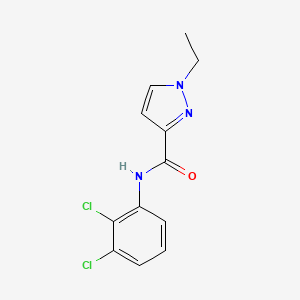 molecular formula C12H11Cl2N3O B5366163 N-(2,3-dichlorophenyl)-1-ethyl-1H-pyrazole-3-carboxamide 