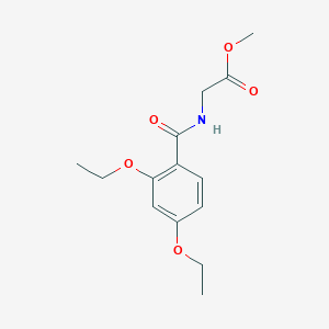 molecular formula C14H19NO5 B5366237 Methyl 2-[(2,4-diethoxybenzoyl)amino]acetate 