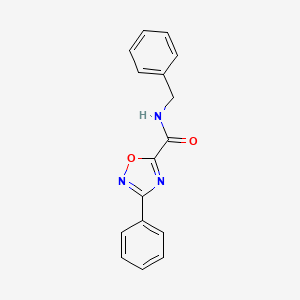 molecular formula C16H13N3O2 B5366256 N-benzyl-3-phenyl-1,2,4-oxadiazole-5-carboxamide 