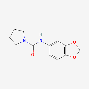 molecular formula C12H14N2O3 B5366346 N-(2H-13-BENZODIOXOL-5-YL)PYRROLIDINE-1-CARBOXAMIDE 
