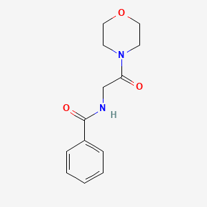 molecular formula C13H16N2O3 B5366660 N-[2-(4-morpholinyl)-2-oxoethyl]benzamide 