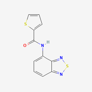 molecular formula C11H7N3OS2 B5366712 N-(2,1,3-benzothiadiazol-4-yl)thiophene-2-carboxamide 