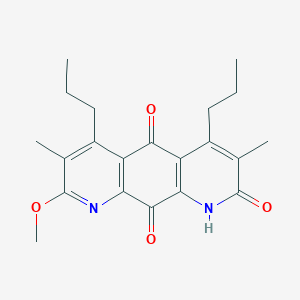 8-Methoxy-3,7-dimethyl-4,6-dipropylpyrido[3,2-g]quinoline-2,5,10(1H)-trione