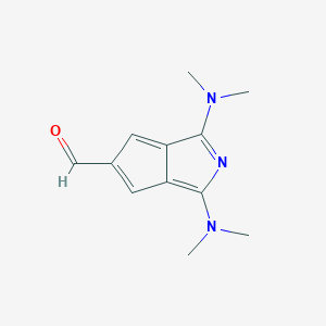 2-Azapentalene, 1,3-bis(dimethylamino)-5-carboxaldehyde-