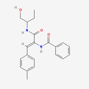 molecular formula C21H24N2O3 B5369563 N-[(Z)-3-(1-hydroxybutan-2-ylamino)-1-(4-methylphenyl)-3-oxoprop-1-en-2-yl]benzamide 