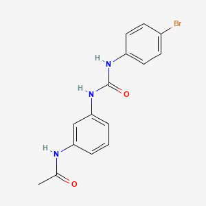 molecular formula C15H14BrN3O2 B5369619 N-(3-{[(4-bromophenyl)carbamoyl]amino}phenyl)acetamide 