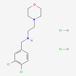 molecular formula C13H20Cl4N2O B5369826 N-[(3,4-dichlorophenyl)methyl]-2-morpholin-4-ylethanamine;dihydrochloride 