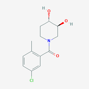 molecular formula C13H16ClNO3 B5370900 (5-chloro-2-methylphenyl)-[(3S,4S)-3,4-dihydroxypiperidin-1-yl]methanone 