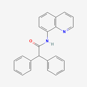 molecular formula C23H18N2O B5371017 2,2-diphenyl-N-(quinolin-8-yl)acetamide 