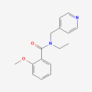 molecular formula C16H18N2O2 B5371638 N-ethyl-2-methoxy-N-(pyridin-4-ylmethyl)benzamide 