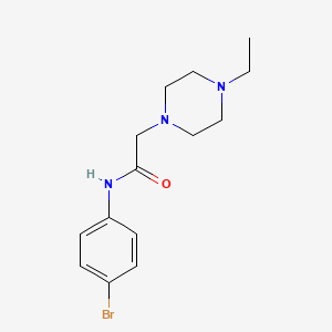 molecular formula C14H20BrN3O B5371831 N-(4-bromophenyl)-2-(4-ethylpiperazin-1-yl)acetamide 