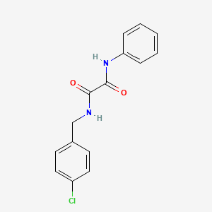molecular formula C15H13ClN2O2 B5371896 Oxamide, N-(4-chlorobenzyl)-N'-phenyl- CAS No. 5379-25-9