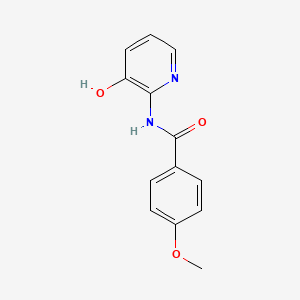 molecular formula C13H12N2O3 B5371996 N-(3-hydroxypyridin-2-yl)-4-methoxybenzamide 