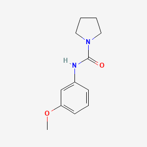molecular formula C12H16N2O2 B5372666 N-(3-methoxyphenyl)pyrrolidine-1-carboxamide 