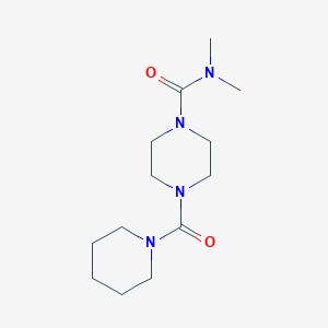 molecular formula C13H24N4O2 B5372724 N,N-dimethyl-4-(piperidine-1-carbonyl)piperazine-1-carboxamide 