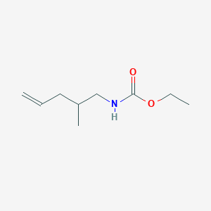 ethyl N-(2-methylpent-4-enyl)carbamate