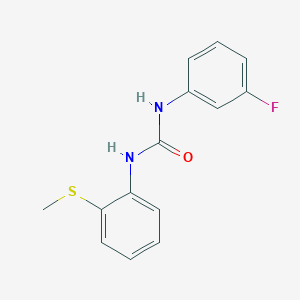 molecular formula C14H13FN2OS B5372818 N-(3-FLUOROPHENYL)-N'-[2-(METHYLSULFANYL)PHENYL]UREA 
