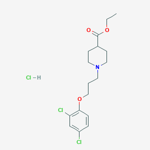 molecular formula C17H24Cl3NO3 B5372891 Ethyl 1-[3-(2,4-dichlorophenoxy)propyl]piperidine-4-carboxylate;hydrochloride 