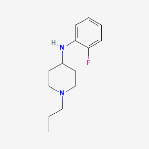 molecular formula C14H21FN2 B5372970 N-(2-fluorophenyl)-1-propylpiperidin-4-amine 