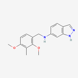 molecular formula C17H19N3O2 B5373430 N-[(2,4-dimethoxy-3-methylphenyl)methyl]-1H-indazol-6-amine 