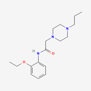 molecular formula C17H27N3O2 B5373623 N-(2-ethoxyphenyl)-2-(4-propylpiperazin-1-yl)acetamide 