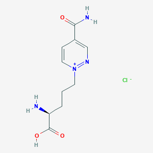 (S)-4-(Aminocarbonyl)-1-(4-amino-4-carboxybutyl)pyridazinium chloride