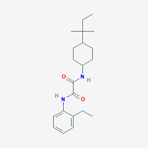 molecular formula C21H32N2O2 B5374338 N-(2-ethylphenyl)-N'-[4-(2-methylbutan-2-yl)cyclohexyl]ethanediamide 