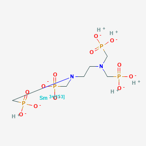 molecular formula C6H17N2O12P4Sm B053744 Samarium (153Sm) lexidronam CAS No. 122575-21-7
