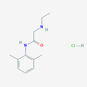 molecular formula C12H19ClN2O B537517 Monoethylglycinexylidide hydrochloride CAS No. 7729-94-4