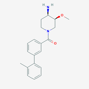 molecular formula C20H24N2O2 B5375232 [(3S,4R)-4-amino-3-methoxypiperidin-1-yl]-[3-(2-methylphenyl)phenyl]methanone 