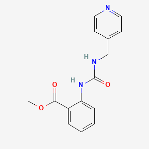 molecular formula C15H15N3O3 B5375495 METHYL 2-({[(4-PYRIDYLMETHYL)AMINO]CARBONYL}AMINO)BENZOATE 