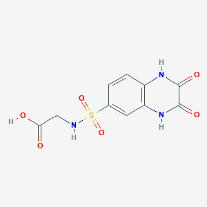 (2,3-Dioxo-1,2,3,4-tetrahydro-quinoxaline-6-sulfonylamino)-acetic acid
