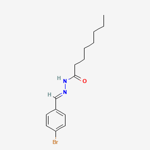 molecular formula C15H21BrN2O B5376101 N'-[(E)-(4-bromophenyl)methylidene]octanehydrazide 