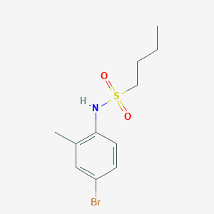 molecular formula C11H16BrNO2S B5376185 N-(4-bromo-2-methylphenyl)butane-1-sulfonamide 