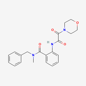 molecular formula C21H23N3O4 B5376351 N-benzyl-N-methyl-2-{[morpholin-4-yl(oxo)acetyl]amino}benzamide 