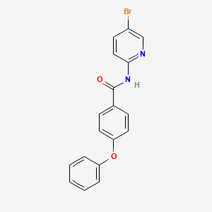 molecular formula C18H13BrN2O2 B5376861 N-(5-bromopyridin-2-yl)-4-phenoxybenzamide 