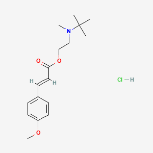 molecular formula C17H26ClNO3 B5377046 2-[tert-butyl(methyl)amino]ethyl (E)-3-(4-methoxyphenyl)prop-2-enoate;hydrochloride 