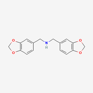 molecular formula C16H15NO4 B5377245 Bis(benzo[d][1,3]dioxol-5-ylmethyl)amine CAS No. 6701-35-5