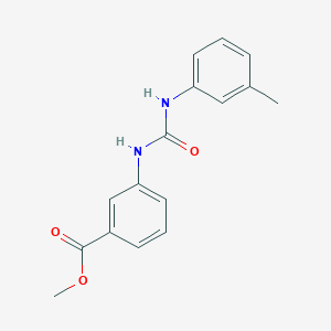 molecular formula C16H16N2O3 B5377915 METHYL 3-[(3-TOLUIDINOCARBONYL)AMINO]BENZOATE 