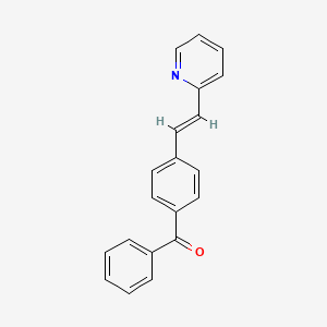 molecular formula C20H15NO B5377935 phenyl-[4-[(E)-2-pyridin-2-ylethenyl]phenyl]methanone 