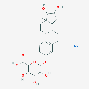 molecular formula C₂₄H₃₁NaO₉ B053783 Estriol 3-(beta-D-glucuronide) sodium salt CAS No. 15087-06-6