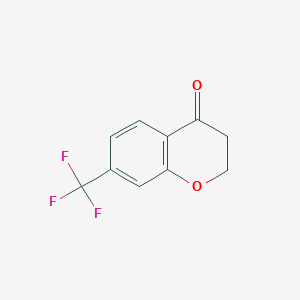 molecular formula C10H7F3O2 B053788 7-(Trifluoromethyl)chroman-4-one CAS No. 111141-02-7