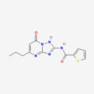 molecular formula C13H13N5O2S B5378920 N-{7-HYDROXY-5-PROPYL-[1,2,4]TRIAZOLO[1,5-A]PYRIMIDIN-2-YL}THIOPHENE-2-CARBOXAMIDE 