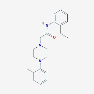 molecular formula C21H27N3O B5379201 N-(2-ethylphenyl)-2-[4-(2-methylphenyl)piperazin-1-yl]acetamide 